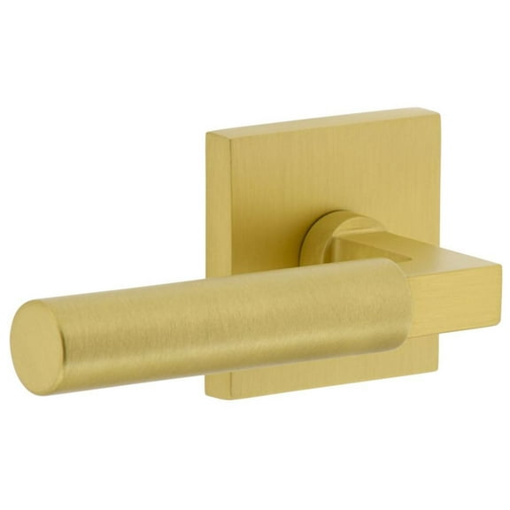 Viaggio Qadcon-Sth_Dd Quadrato Solid Brass Non-Turning Two-Sided Dummy Door Lever Set -