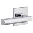 thumbnail image 1 of Viaggio 623887 Quadrato Left Handed Solid Brass Privacy Door Lever Set - Chrome, 1 of 7