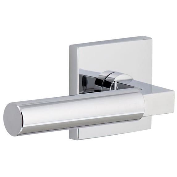 Viaggio 623887 Quadrato Left Handed Solid Brass Privacy Door Lever Set - Chrome