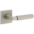 thumbnail image 1 of Viaggio 623930 Quadrato Right Handed Solid Brass Privacy Door Lever Set - Nickel, 1 of 7