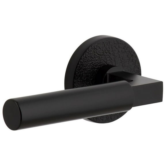 Viaggio Qadmhmbll_Prv_238_Lh Quadrato Hammered Left Handed Solid Brass Privacy Door Lever