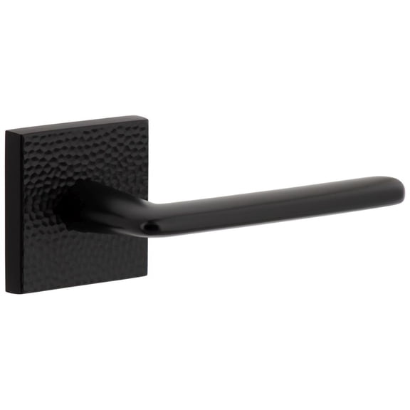 Viaggio Qadmhmbrz_Psg_238_Rh Quadrato Hammered Right Handed Solid Brass Passage Door Lever