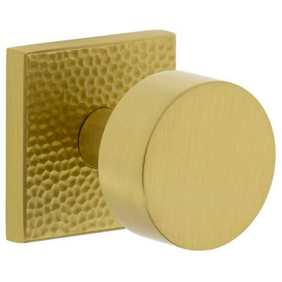 Viaggio Qadmhmclo_Dd Quadrato Hammered Solid Brass Non-Turning Two-Sided Dummy Knob Set -
