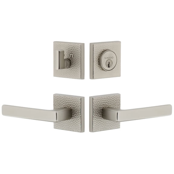 Viaggio Qadmhmlus_Combo_234_Rh Motivo Right Handed Solid Brass Single Cylinder Keyed Entry