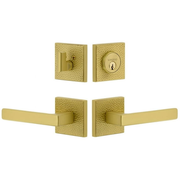 Viaggio Qadmhmlus_Combo_234_Rh Motivo Right Handed Solid Brass Single Cylinder Keyed Entry