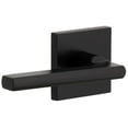 thumbnail image 1 of Viaggio Qadmil_Prv_238_Lh Quadrato Left Handed Solid Brass Privacy Door Lever Set - Black, 1 of 7