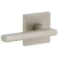 thumbnail image 1 of Viaggio 623260 Quadrato Left Handed Solid Brass Privacy Door Lever Set - Nickel, 1 of 7