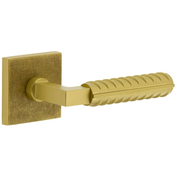 Viaggio Qadmlncon-Reb_Prv_238_Rh Motivo Right Handed Solid Brass Privacy Door Lever Set -