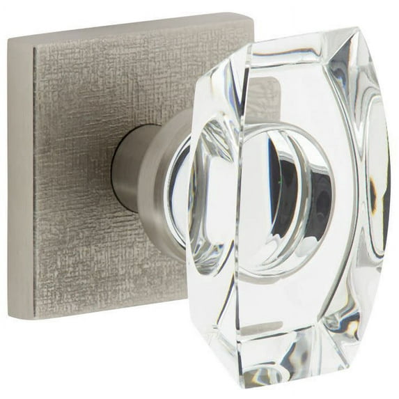 Viaggio Qadmlnsta_Sd Motivo Solid Brass Non-Turning One-Sided Dummy Door Knob - Nickel