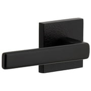 Viaggio Qadmltlus_Prv_238_Lh Motivo Left Handed Solid Brass Privacy Door Lever Set - Black