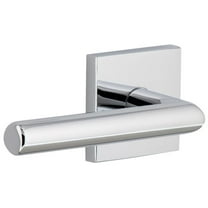 Viaggio Qadmod_Psg_234_Lh Quadrato Left Handed Solid Brass Passage Door Lever Set - Chrome