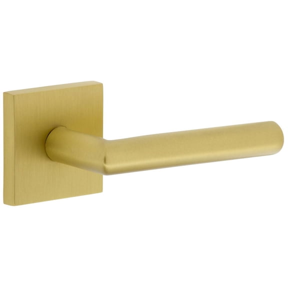 Viaggio 625542 Quadrato Right Handed Solid Brass Non-Turning One-Sided Dummy Door Lever -