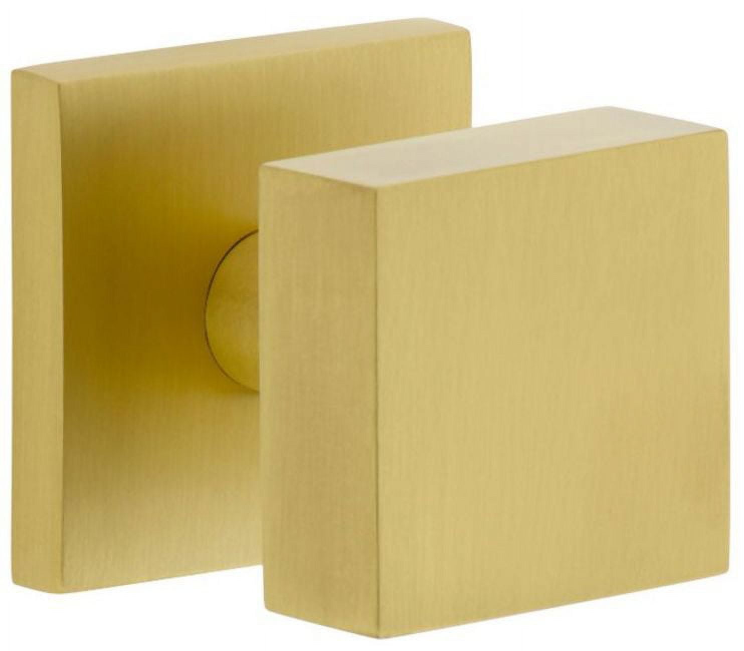 Viaggio 624814 Quadrato Solid Brass Non-Turning One-Sided Dummy Door Knob - Brass