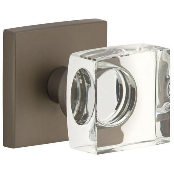 Viaggio Qadqdc_Prv_238 Quadrato Solid Brass Privacy Door Knob Set - MultiColor