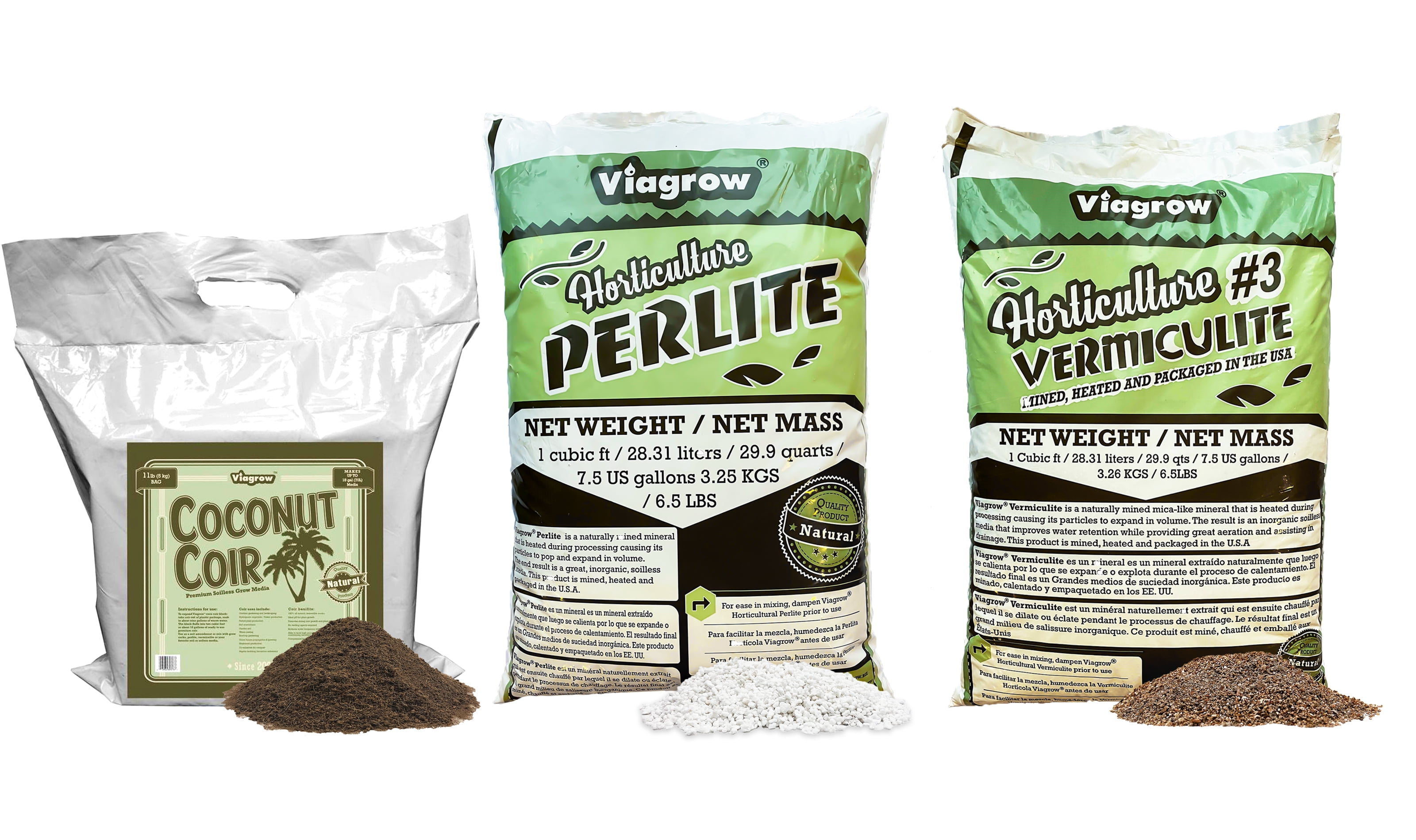 Viagrow 30 Gal. Coco Coir and Perlite and Vermiculite Raised Bed Garden