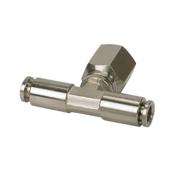 Viair 11830-BP 0.25 in. Female National Pipe Thread Swivel T-Fitting - 10 Piece