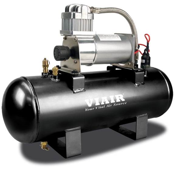 Viair 150 PSI 2-Gallon Tank 12V 280C Pewter Air Compressor Source Kit for Tires