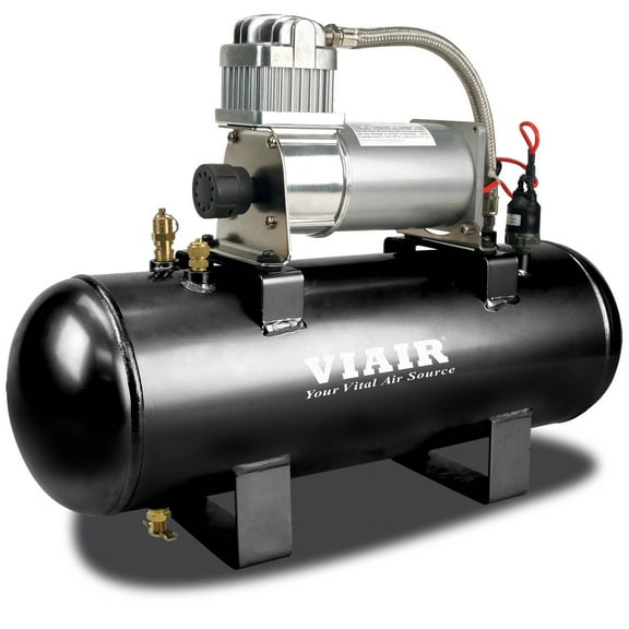 Viair 150 PSI 2-Gallon Tank 12V 280C Pewter Air Compressor Source Kit for Tires