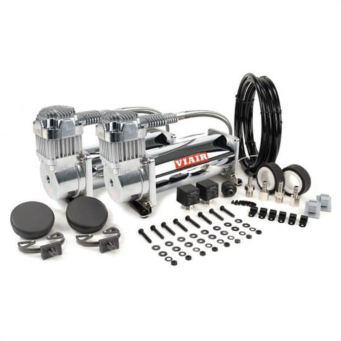 VIAIR 45013 450C Dual On-Board Vehicle Air Compressors, Chrome