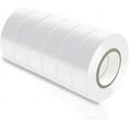 thumbnail image 1 of Viaky 6 Pack Electrical Tape 0.6" x 50' Industrial Duct Tape Rolls, Rated to 176 Degrees & 600 Volts, Vinyl Insulating Sticky Backing, Perfect for Electric Wiring Projects (6 White), 1 of 6