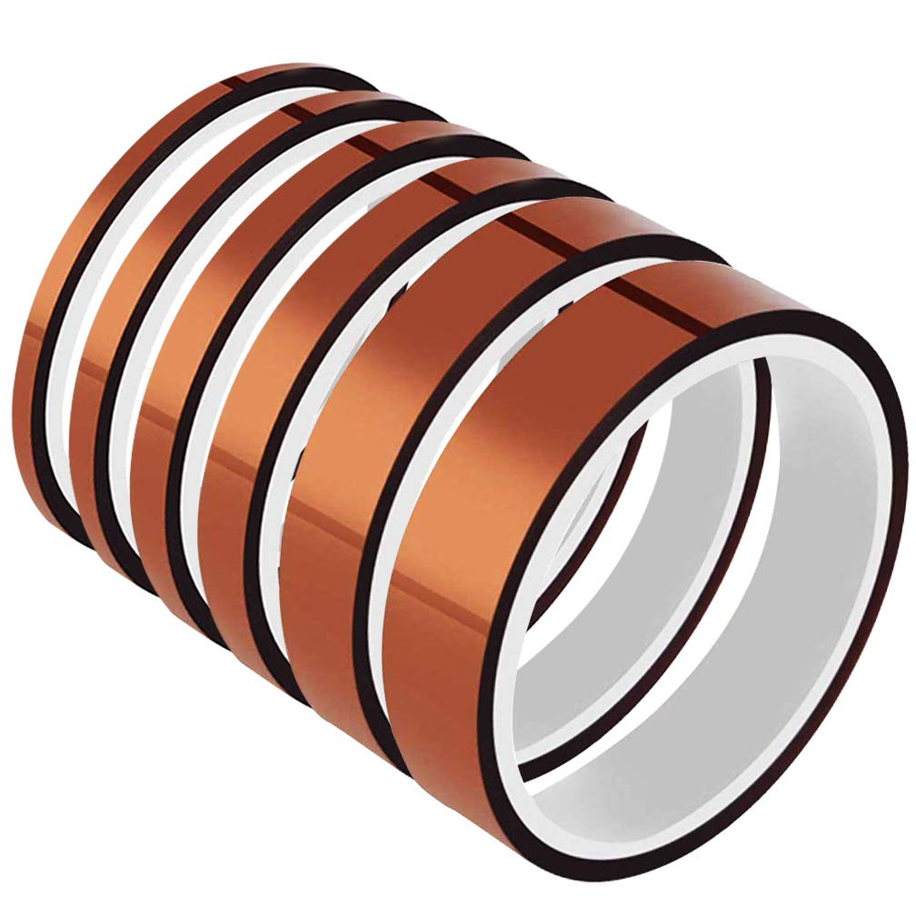INTBUYING 2Rolls Heat Resistant Tape for Heat Transfer 10mm*30m/Roll
