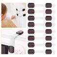 thumbnail image 1 of Viaky Baby Safety Lock Kit with Adjustable Transparent Strap for Cabinets, Brown, (8 Pieces), 1 of 9