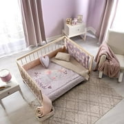 Vianney Baby - 3-Piece Crib Comforter Set - Light Purple Elephant Design - Soft, Breathable Bedding for Newborns and Infants