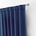thumbnail image 1 of Vianney Catania Navy Blue Short Blackout Curtains Effective Light Coverage, 1 of 3