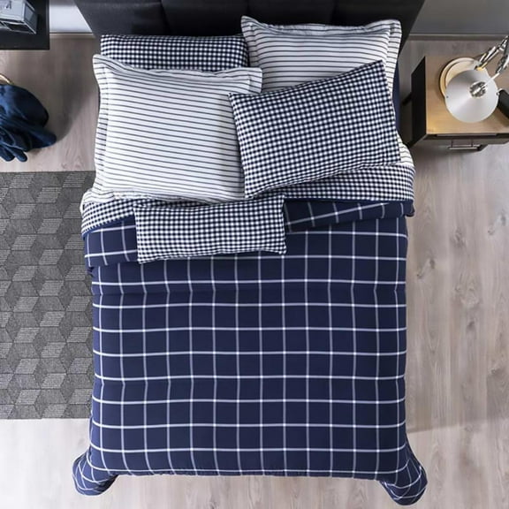 Vianney Chicago Reversible Comforter 7pcs Set For Men and Women, King