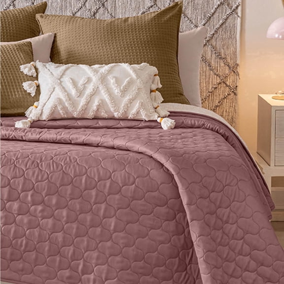 Vianney Queen Comforter - Novo Veneto Bedding - Reversible Multi-Floral Mandala Design - Lightweight, Soft, and Cozy Quilt Blanket 91x93 Inches for All Season Use