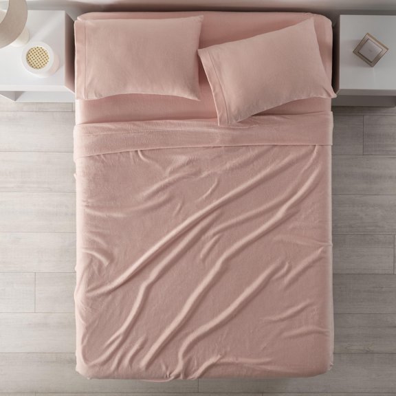 Vianney Viasoft Lilac Full Size Sheets Set Viasoft Microfiber Texture