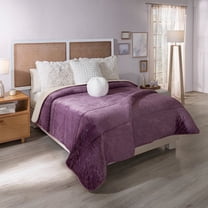 Vianney - Winter Blanket - Berry/King Size - Beauty Soft Front with Premium Sherpa Back - 100% Polyester Ultra-Soft Thermal Blanket for Cold Weather