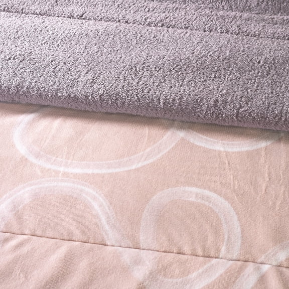 Vianney - Winter Blanket - Bliss/Queen Size - Beauty Soft Front with Premium Sherpa Backing - 100% Polyester Ultra-Soft Warmth and Elegant Light Pink