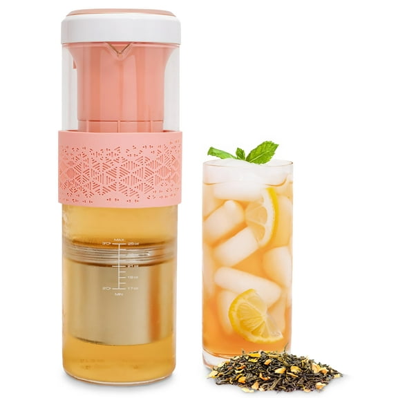 Viant Automatic Iced Tea Maker | Fast Cold Brew Technology | No Heating Needed | Rechargeable Battery | BPA-Free Glass Pitcher | Perfect Iced Tea in Minutes Y101