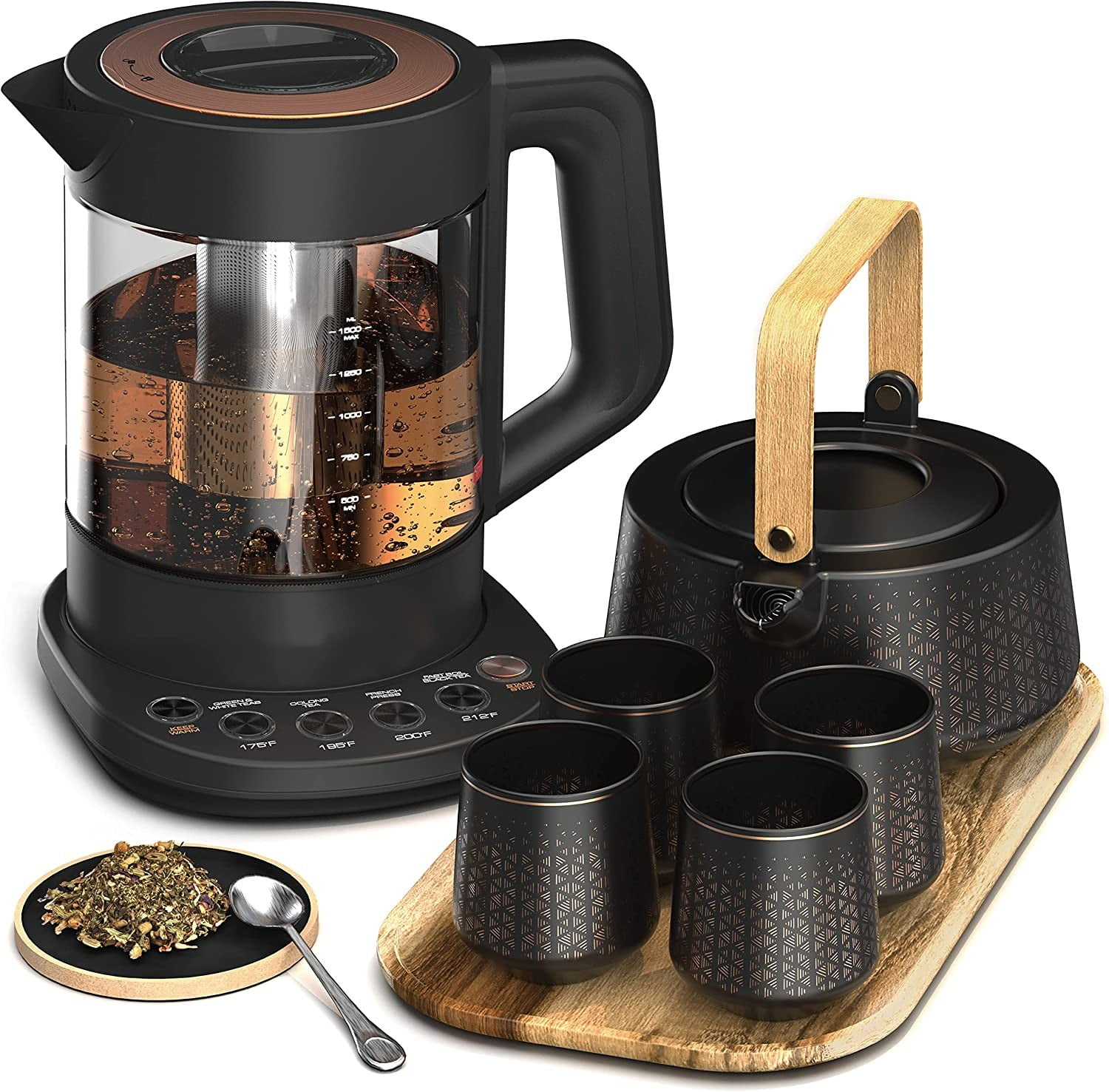 Viant〓 Luxury Tea Party Set. Complete with Automatic Tea Maker w 並行輸入品 Vianté Luxury Tea Party Set. Complete with Automatic Tea Maker