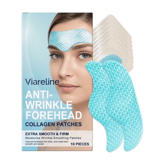 Viareline Collagen Moisturizing Forehead Patch, Nourishes, Moisturizes And Cares For Tender Skin And Forehead Wrinkles