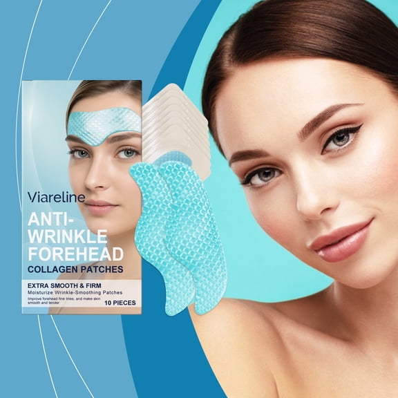Viareline Collagen Moisturizing Forehead Patch, Nourishes, Moisturizes And Cares For Tender Skin And Forehead Wrinkles
