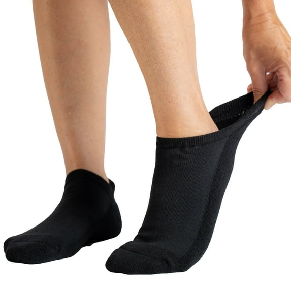 Viasox Ankle Diabetic Socks for Men & Women, Comfy Socks for Men & Women With Triple Padded Cushioning, Low Cut & Non Binding, Medium 5-9