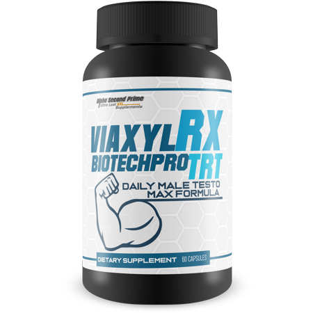 Viaxyl Rx BiotechPro Trt - Natural Testosterone Booster for Men and Women - Daily Male Testo Max Formula - Our Biotech Pro Pills are Herbally Formulated to Support Natural Testosterone