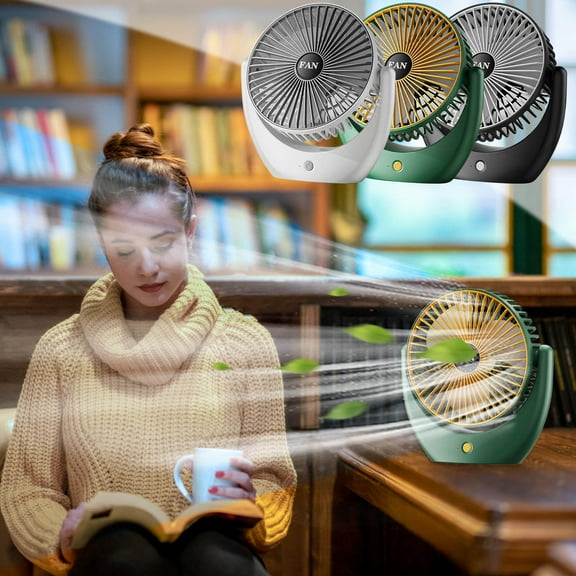 Portable Fan VibHome Clearance of savings! New Circulating Fan Desktop With High Wind Power And Silent Desk Fan That Can Be Rotated Up And Down To Adjust The Fan