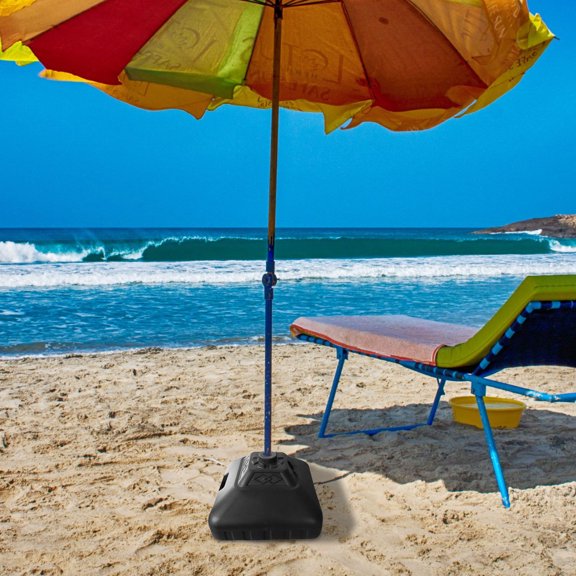 VibHome Outdoor SunShade Umbrella Water Injection Base Sun Umbrella Plastic Base 28L Tower Type Water Tank Base Anisotropic Hollow Blow Molding