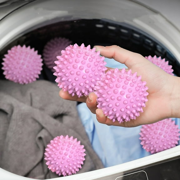 VibHome Reusable Laundry Dryer Balls Plastic Fabric Softener Reduces Wrinkles Sustainable Cleaning Supplies Washing Drying Aid For Soft