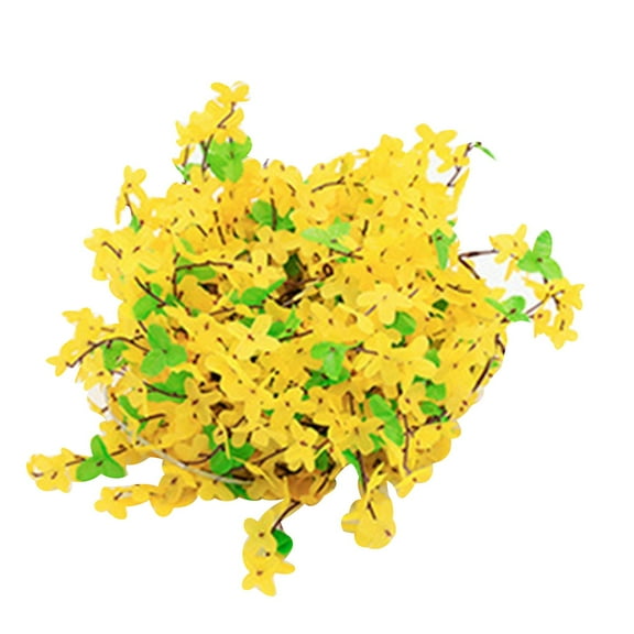 Kmdttou Solar LED Lights Outdoor New Simulation Rattan Flower Lantern String Flower Art Store Bookstore Ornament Copper Lamp Room Wedding Decoration Lamp Lamp