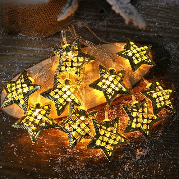 Kmdttou Solar Lights Outdoor Decorations Hollow Christmas Tree Lights String Iron Decoration Solar Powered Patio Lights for Garden, Home, Gazebo, Yard Decorations