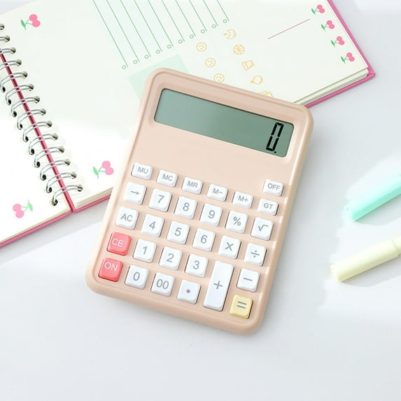 VibHome Student Use School Season Lightweight And Portable Multifunctional 10 Digit Display Slim Body Mute Button Student Calculator Standard Function for Office, Home, School Supplies
