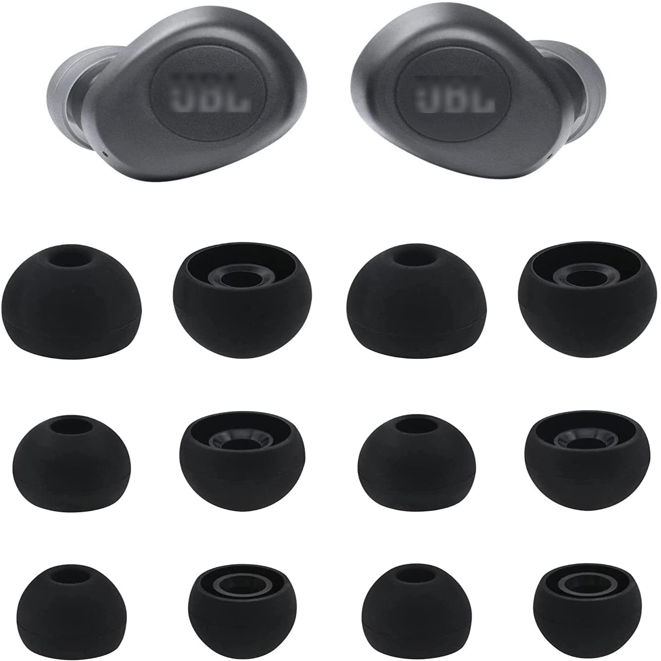 Vibe 100 TWS Silicone Ear Tips Replacement Set - 6 Pairs S/M/L Sizes ...