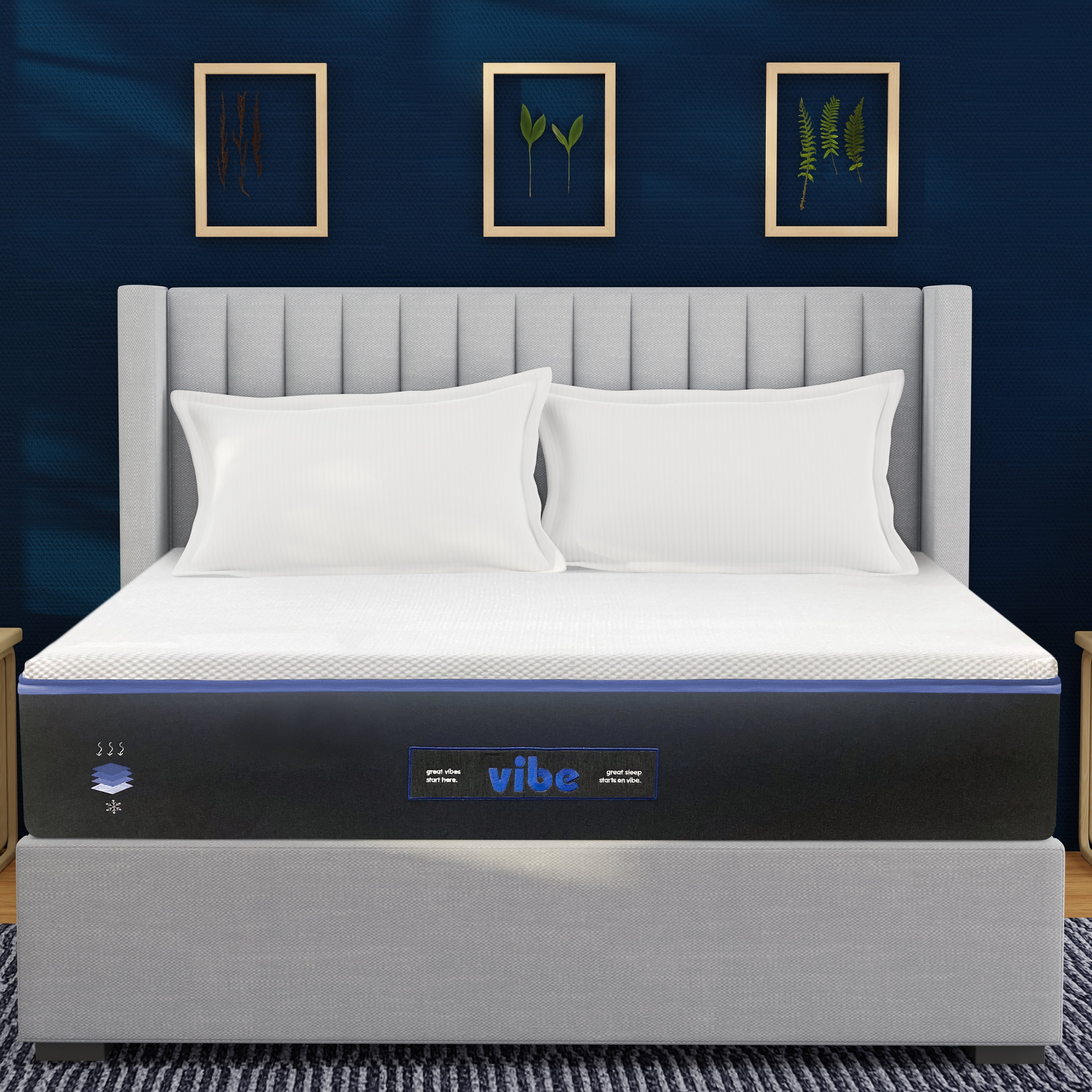 Vibe 12" Luxury Plush Super Cooling Gel Memory Foam Mattress Twin XL