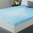 thumbnail image 1 of Vibe 3” Gel Swirl Memory Foam Mattress Topper, Full, 1 of 9