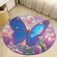 thumbnail image 1 of Vibe Blooming Tulips Floral Medallion Round Rug - Small Round Area Rug, Soft Non-Slip Machine Washable Bedroom Mat Indoor Accent Entry Carpet for Office Desk Dorm Hallway, 1 of 6