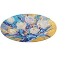thumbnail image 1 of Vibe Blooming Tulips Round Small Area Rug, Print Non Slip Washable Floor Mat, Soft Throw Rug for Living Room, Powder Room Entryway, Bathroom, Bedside, 1 of 6